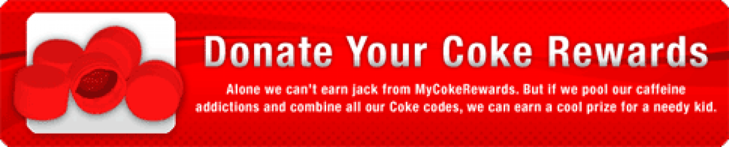 Donate your Coke Reward Points to charity
