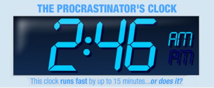 The Procrastinatorâ€™s Clock