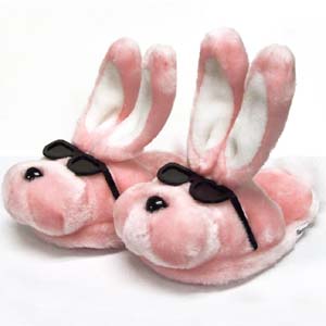 Fluffy Bunny Slippers