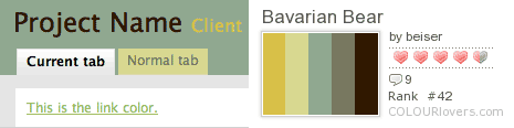 Bavarian Bear Palette