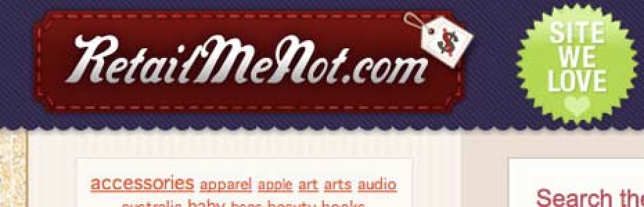 We love Retail Me Not